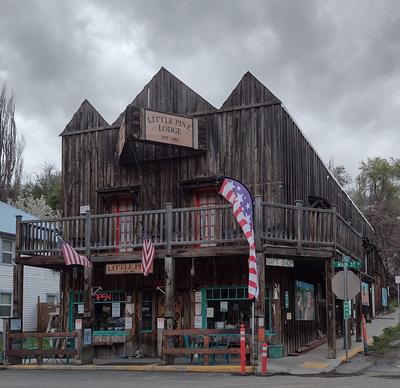 Lodge porch above the Gift Shop